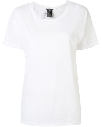 Ann Demeulemeester Camiseta con estampado Tempest - Blanco