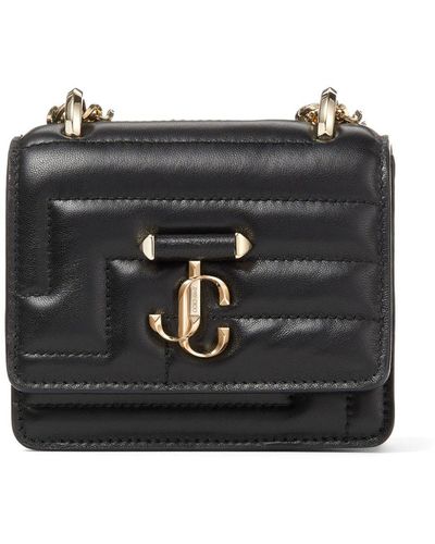 Jimmy Choo Avenue Quad Quilted Leather Mini Bag - Black