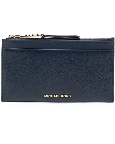 Michael Kors Large Empire Leather Cardholder - Blue