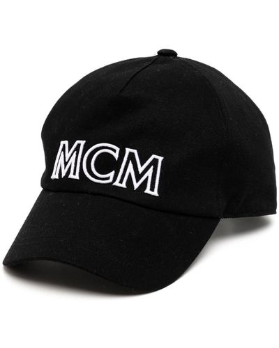 MCM Baseballkappe mit Logo-Stickerei - Schwarz