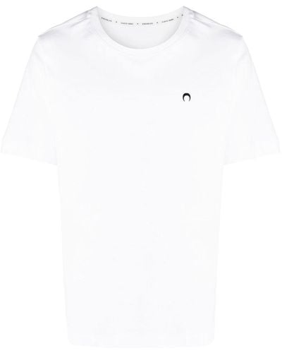 Marine Serre Logo Organic Cotton T-shirt - White