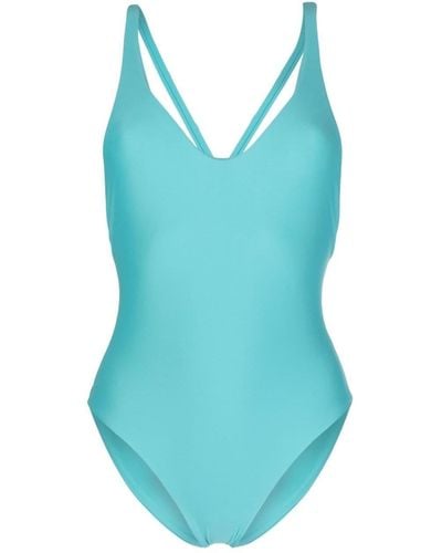 JADE Swim Mila Cross-strap Swimsuit - Blue