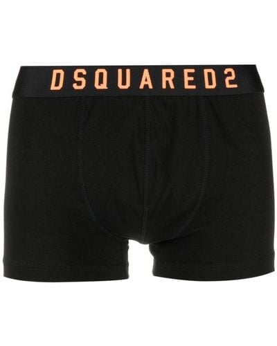 DSquared² Shorts mit Logo-Streifen - Schwarz