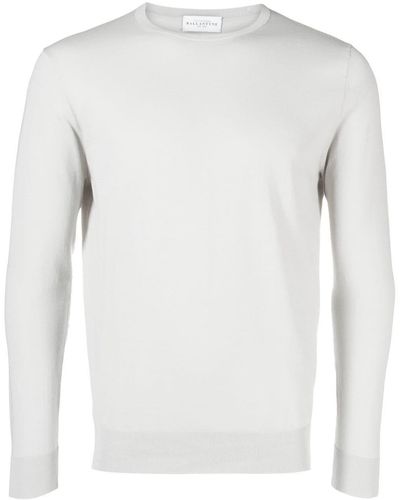 Ballantyne Sweatshirt mit rundem Ausschnitt - Weiß