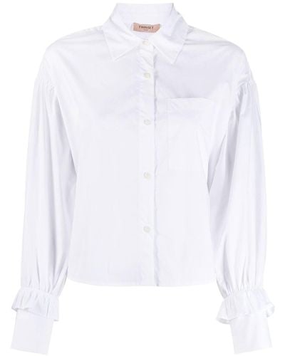 Twin Set Klassisches Hemd - Weiß