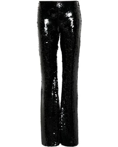 Alberta Ferretti Flared Broek - Zwart