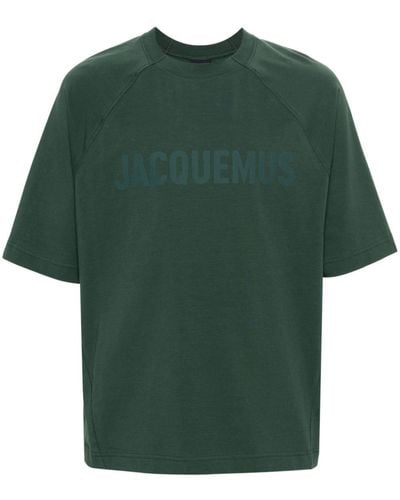 Jacquemus Le Tshirt Typo コットンtシャツ - グリーン