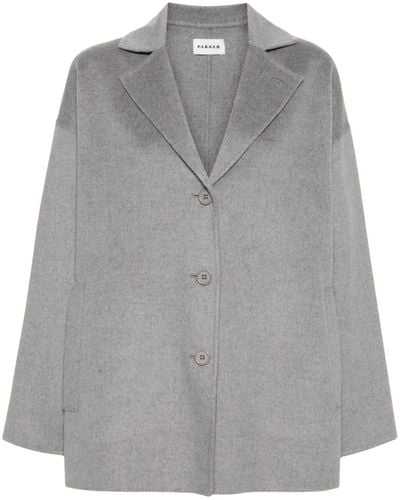 P.A.R.O.S.H. Lam Short Coat - Gray