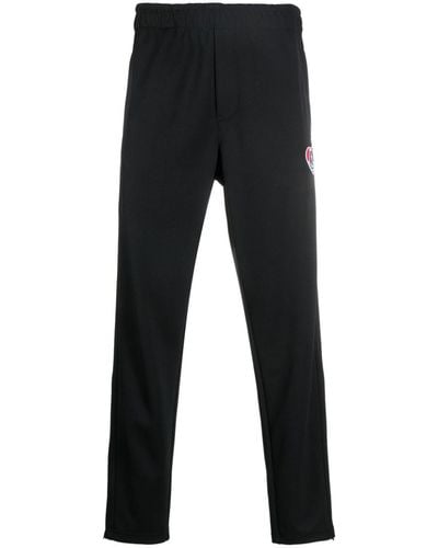 Moncler Pantalon de jogging à patch logo - Noir