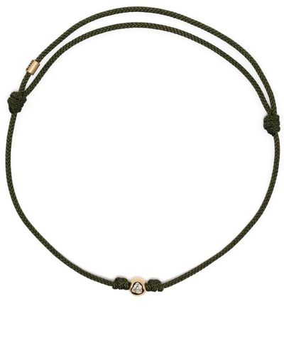 Luis Morais Bracelet en cordes à détail Ball Diamond en or 14ct - Métallisé