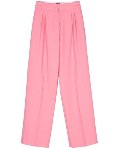 HUGO Helepher Dart Wide Trousers - Pink