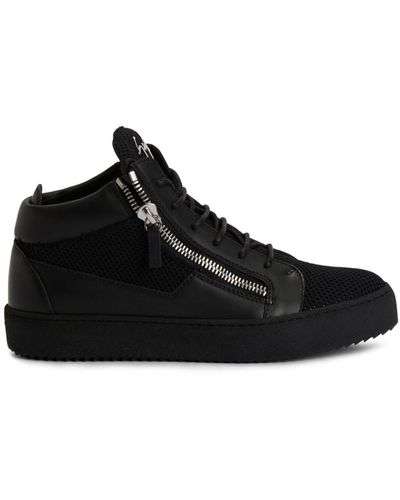 Giuseppe Zanotti Frankie Logo-plaque Trainers - Black