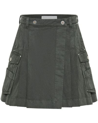 Dion Lee Cargo Pleated Skirt - Grey