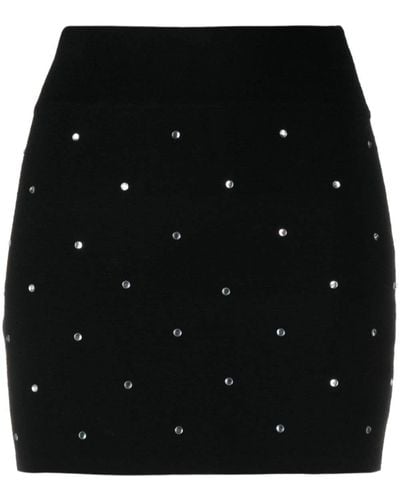 Zadig & Voltaire Mitty Crystal-embellished Knit Miniskirt - Black