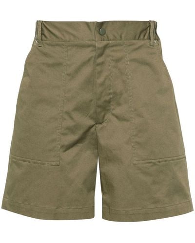 Moncler Logo-patch Bermuda Shorts - Green