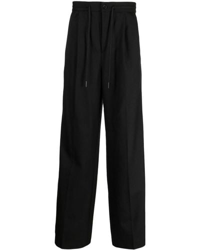 Holzweiler Pantalon de costume à plis marqués - Noir