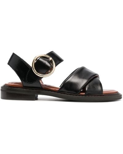 See By Chloé Shoes > sandals > flat sandals - Noir