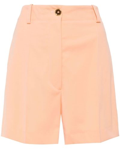 Patou Tailored Virgin Wool-blend Shorts - Pink