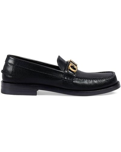 Gucci Mocasín de Piel Para Mujer - Negro