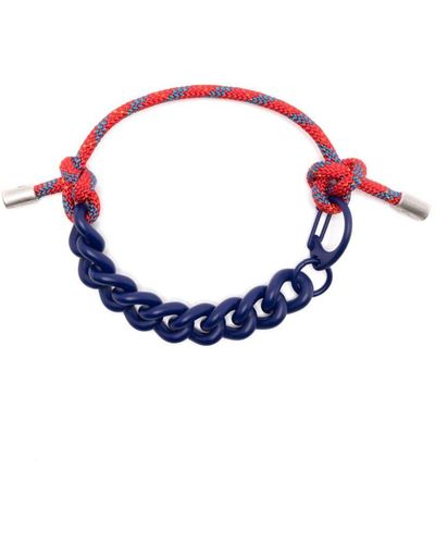 OAMC Chain-link Rope Bracelet - Blue