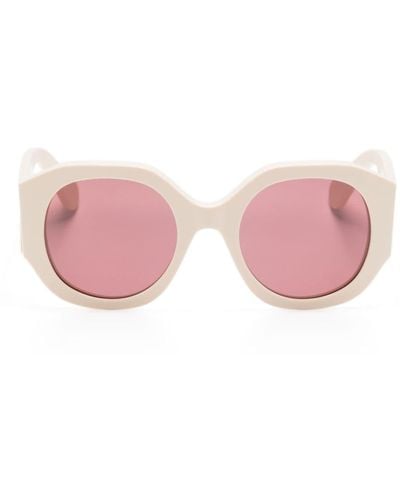 Chloé Sonnenbrille mit rundem Gestell - Pink