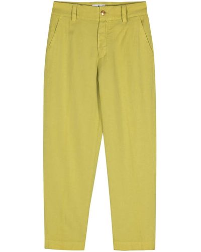 PT Torino Twill tapered trousers - Gelb