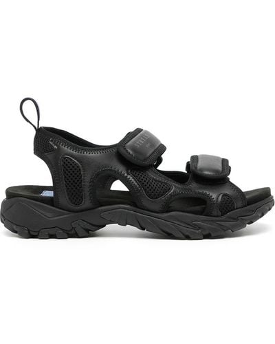 McQ Striae Touch-strap Sandals - Black