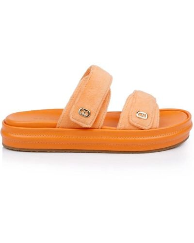Dee Ocleppo Finland Double-strap Slides - Orange