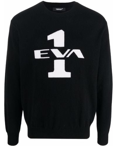 Undercover Intarsia-knit Sweater - Black