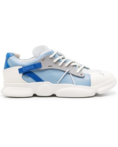 Camper Karst Panelled Leather Sneakers - Blue
