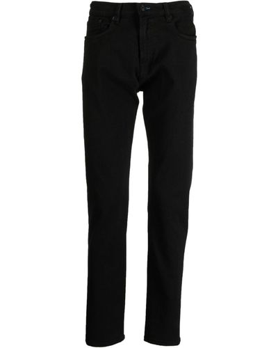 PS by Paul Smith Mid-rise Tapered-leg Jeans - Black