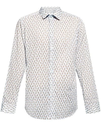 Etro Paisley-print Cotton Shirt - White