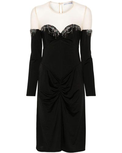 Rabanne Panelled-design Dress - Black
