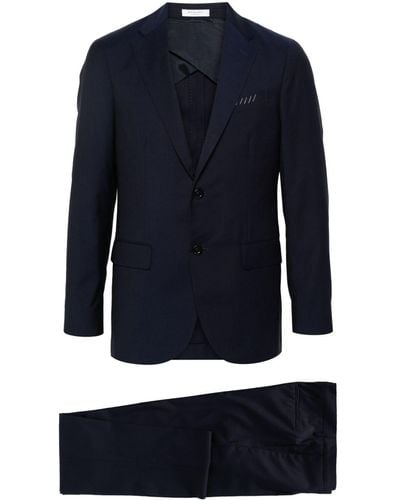 Boglioli Wool Single-breasted Suit - Blue