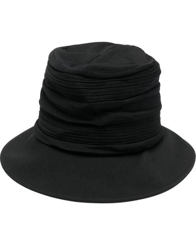 Y's Yohji Yamamoto Textured-wool Bucket Hat - Black