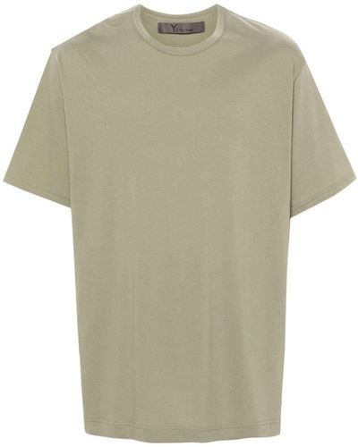 Y's Yohji Yamamoto T-Shirt mit Logo-Print - Grün