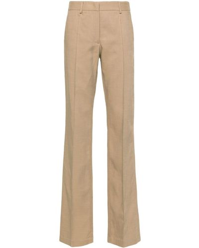 MSGM Straight-leg Tailored Trousers - Natural