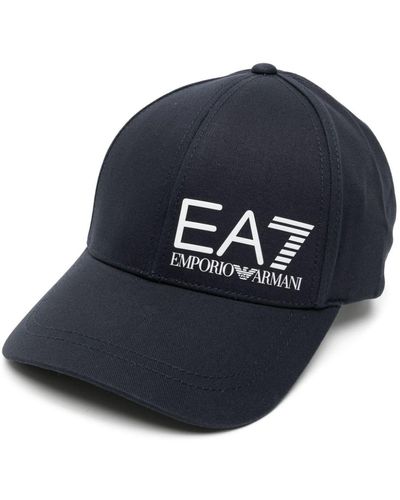 EA7 ロゴ キャップ - ブルー
