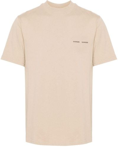 Samsøe & Samsøe Norsbro Cotton T-shirt - Natural