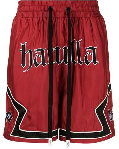 Haculla Gothic Track Shorts - Red