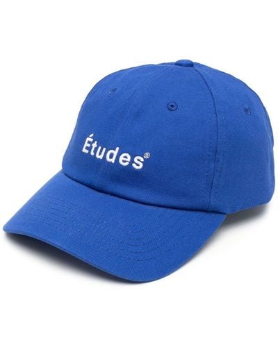 Etudes Studio Logo Cotton Baseball Cap - Blue