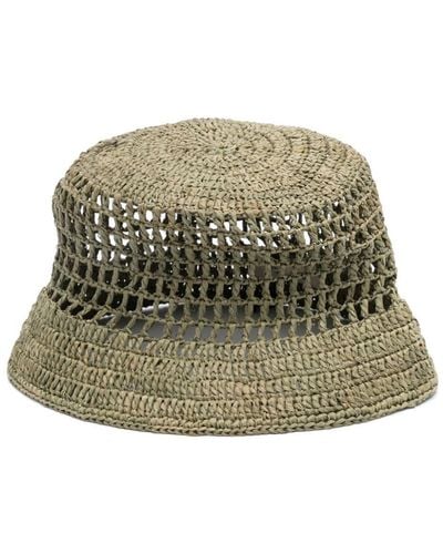 Manebí Sombrero de pescador de ganchillo - Verde