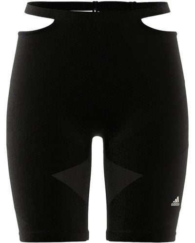 adidas X Rui Zhou Radlerhose mit Cut-Out - Schwarz