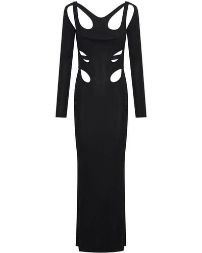 Dion Lee Cut-out Backless Gown Dress - Black