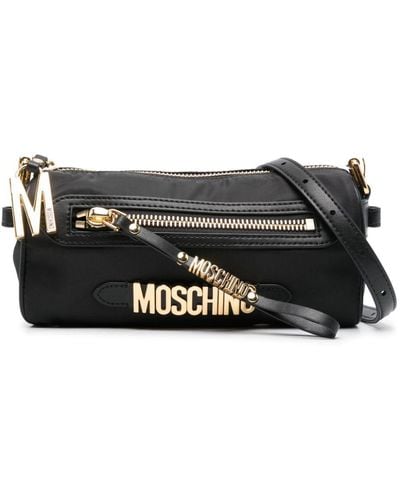 Moschino Logo-Lettering Cross Body Bag - Black