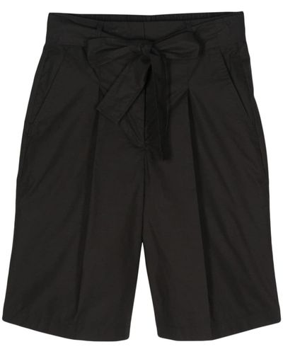 Seventy Pantalones cortos de vestir con lazo - Negro