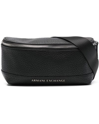 Armani Exchange Logo-plaque Belt Bag - Black