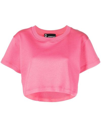 Styland T-shirt à coupe crop - Rose