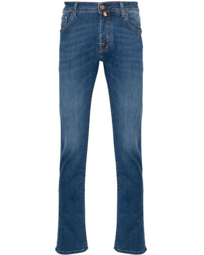 Jacob Cohen Tief sitzende Nick Slim-Fit-Jeans - Blau