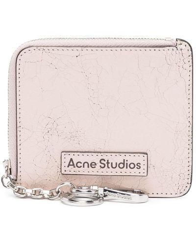 Acne Studios Portemonnaie mit Logo-Patch - Pink